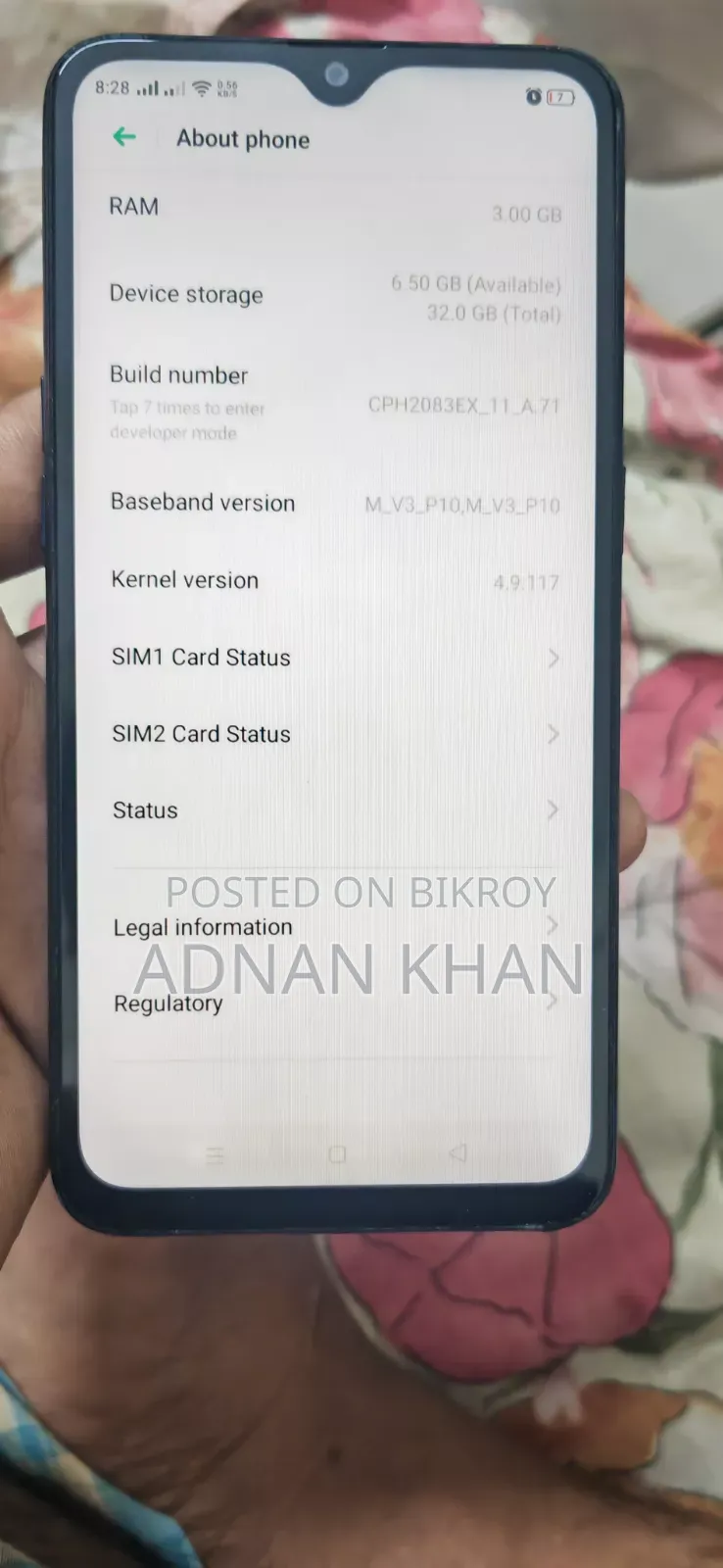 Oppo A12 32 GB Blue