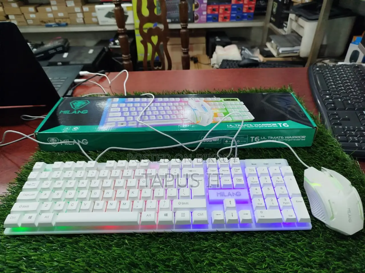 RGB Gaming Keyboard and Mouse Combo White