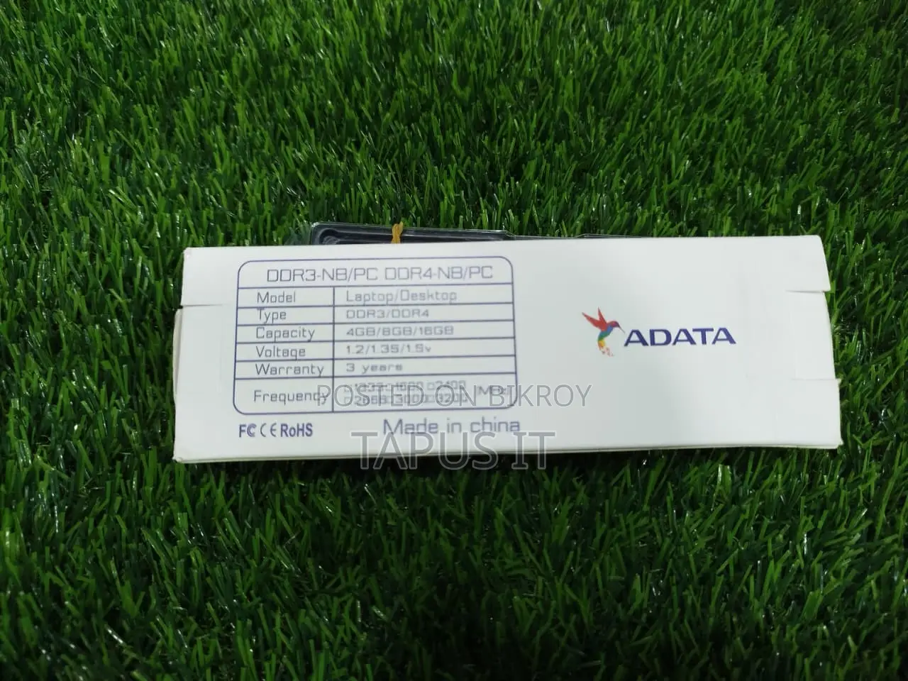 Desktop RAM DDR3 4GB 1333MHz Adata 2Years Warranty