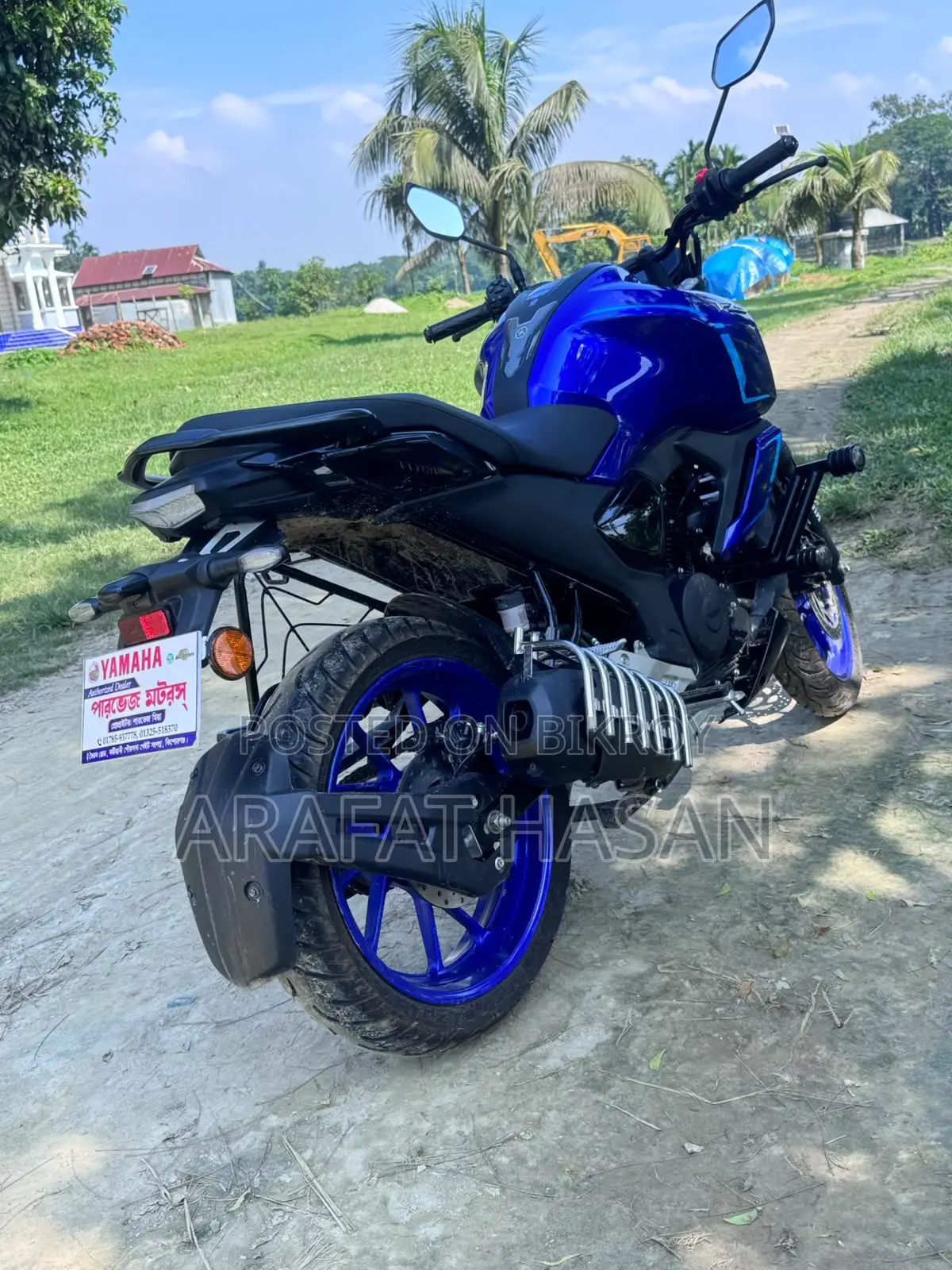 নতুন ইয়ামাহা এফজেডএস ভি৪ ২০২৬ নীল