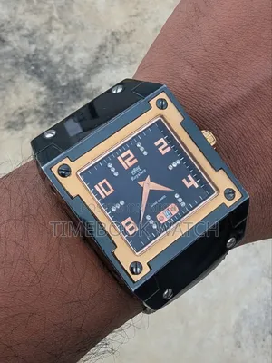 Royalace Premium Square Design Watch L 100% Gold Swiss Machine