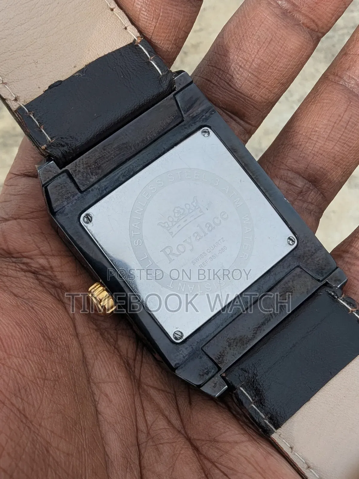 Royalace Premium Square Design Watch L 100% Gold Swiss Machine