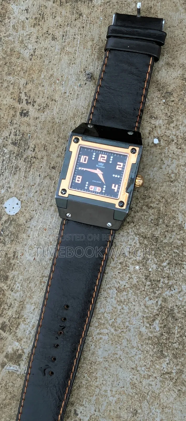 Royalace Premium Square Design Watch L 100% Gold Swiss Machine