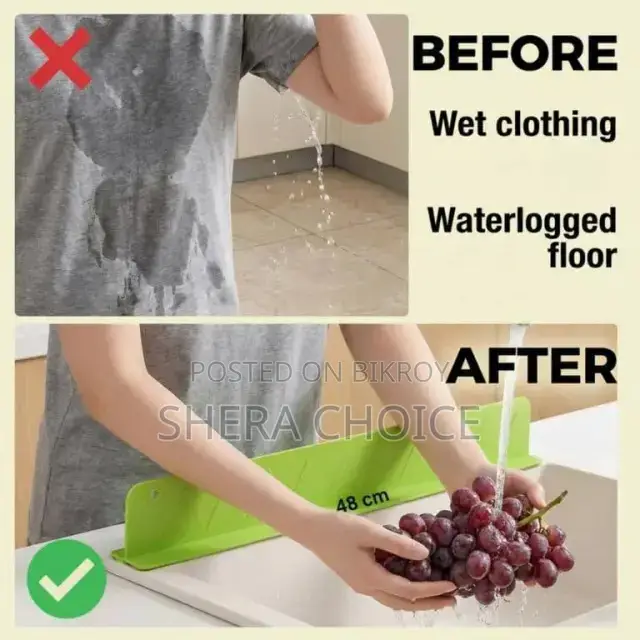 Silicone Kitchen Sink Splash Guard.