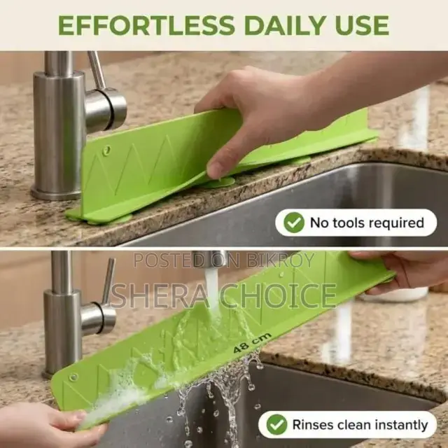 Silicone Kitchen Sink Splash Guard.