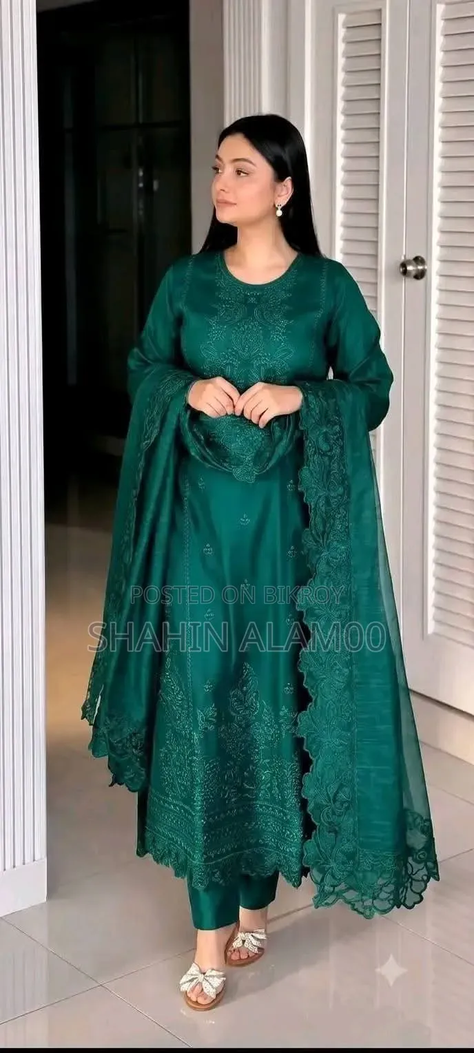 Embroidery Three Piece