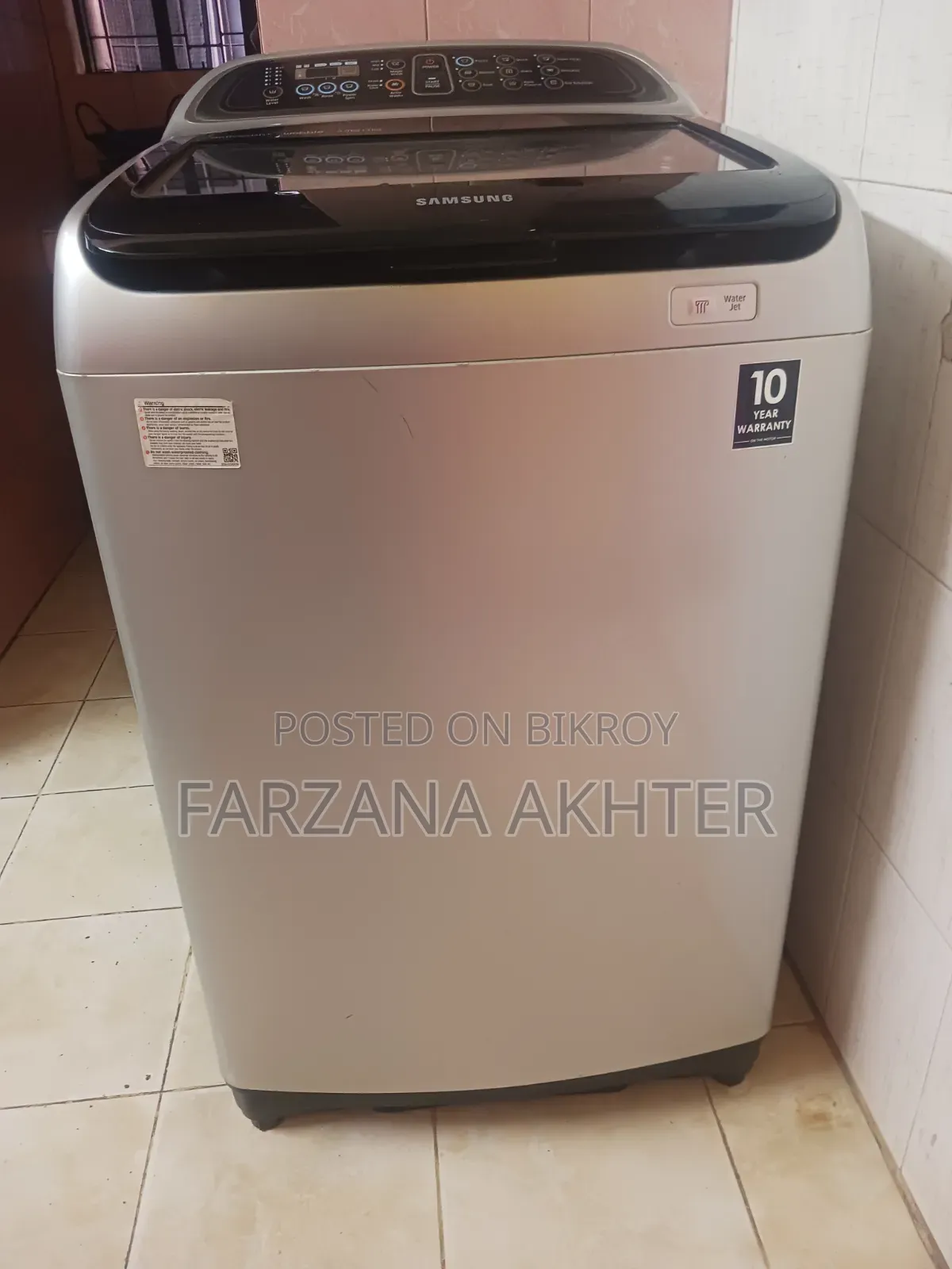 I want to sell the washing machine.