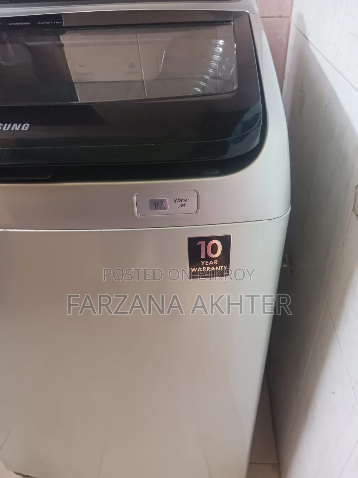 I want to sell the washing machine.