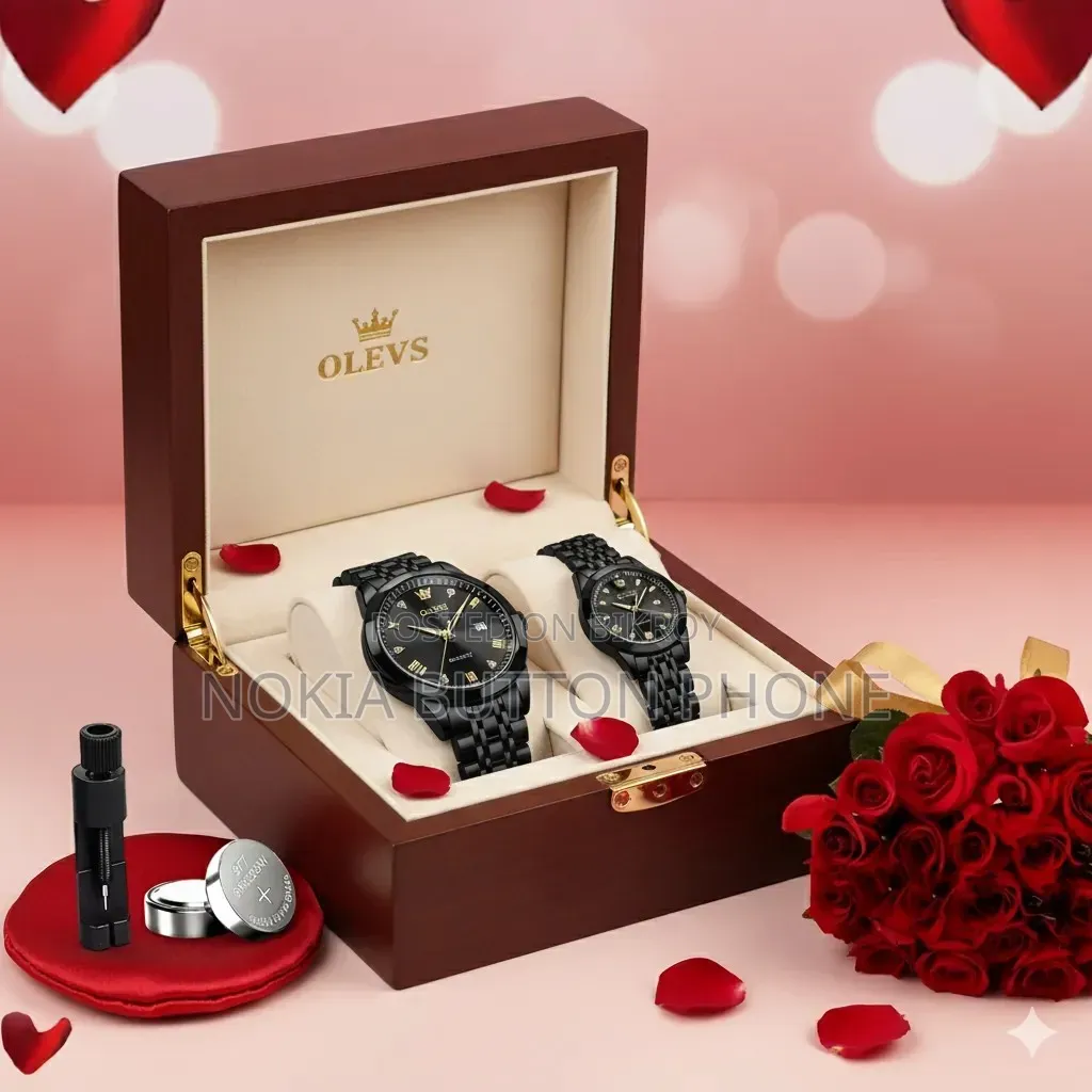 OLEVS Premium Couple Watch (City Lock)