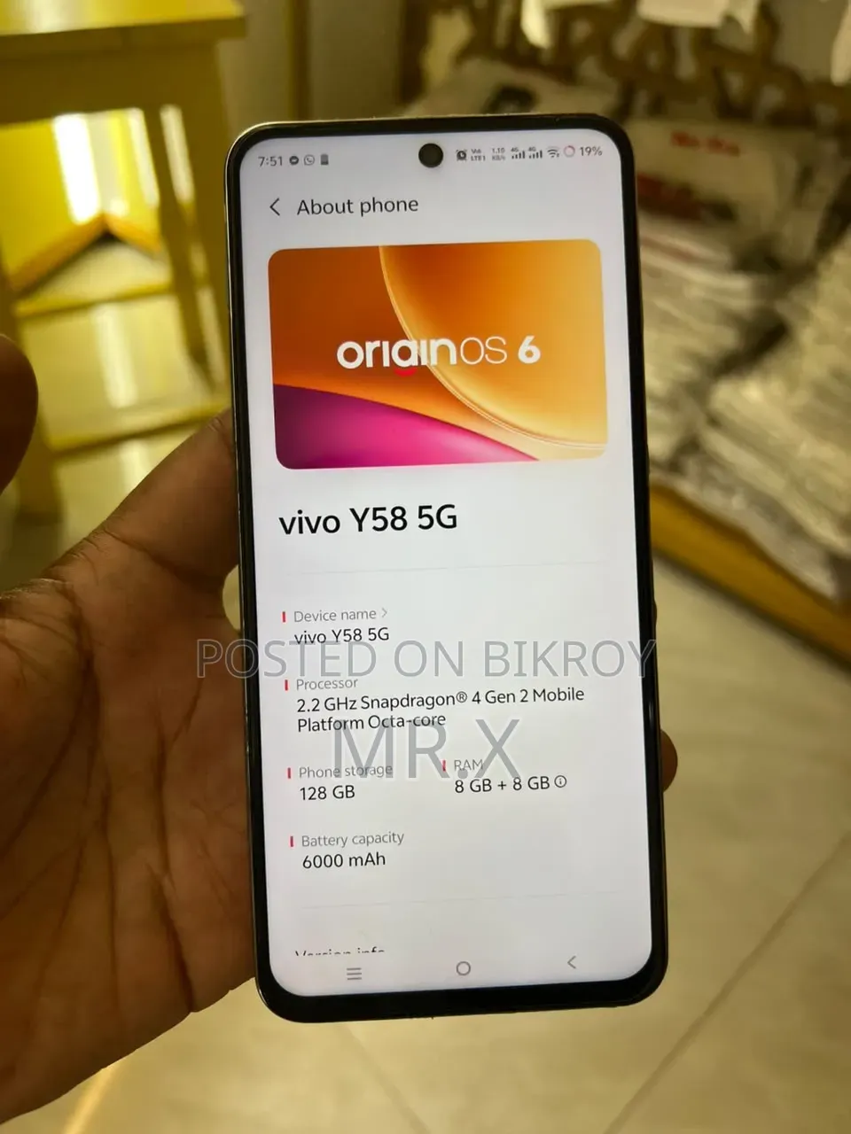 Vivo Y58 128 GB Blue