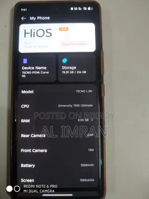 Tecno Pova Curve 256 GB Black