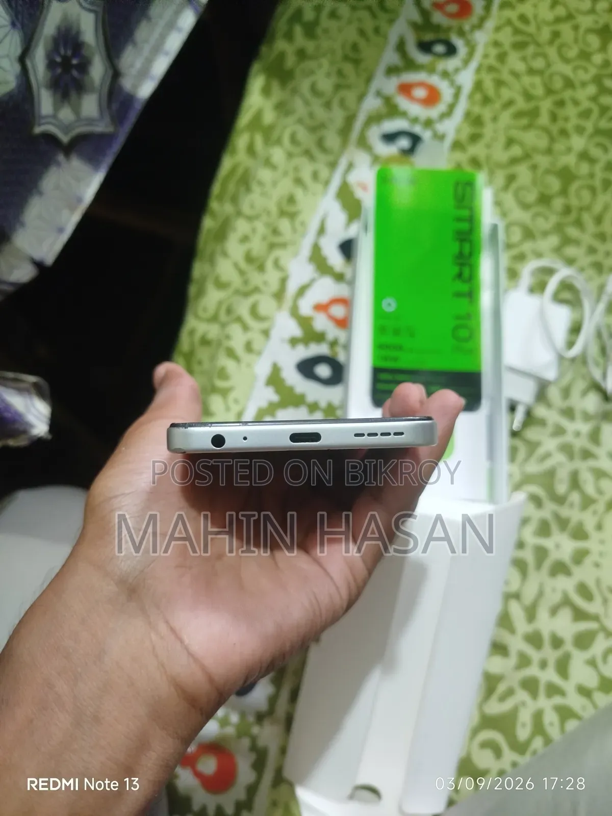 Infinix Smart 10 Plus 128 GB White