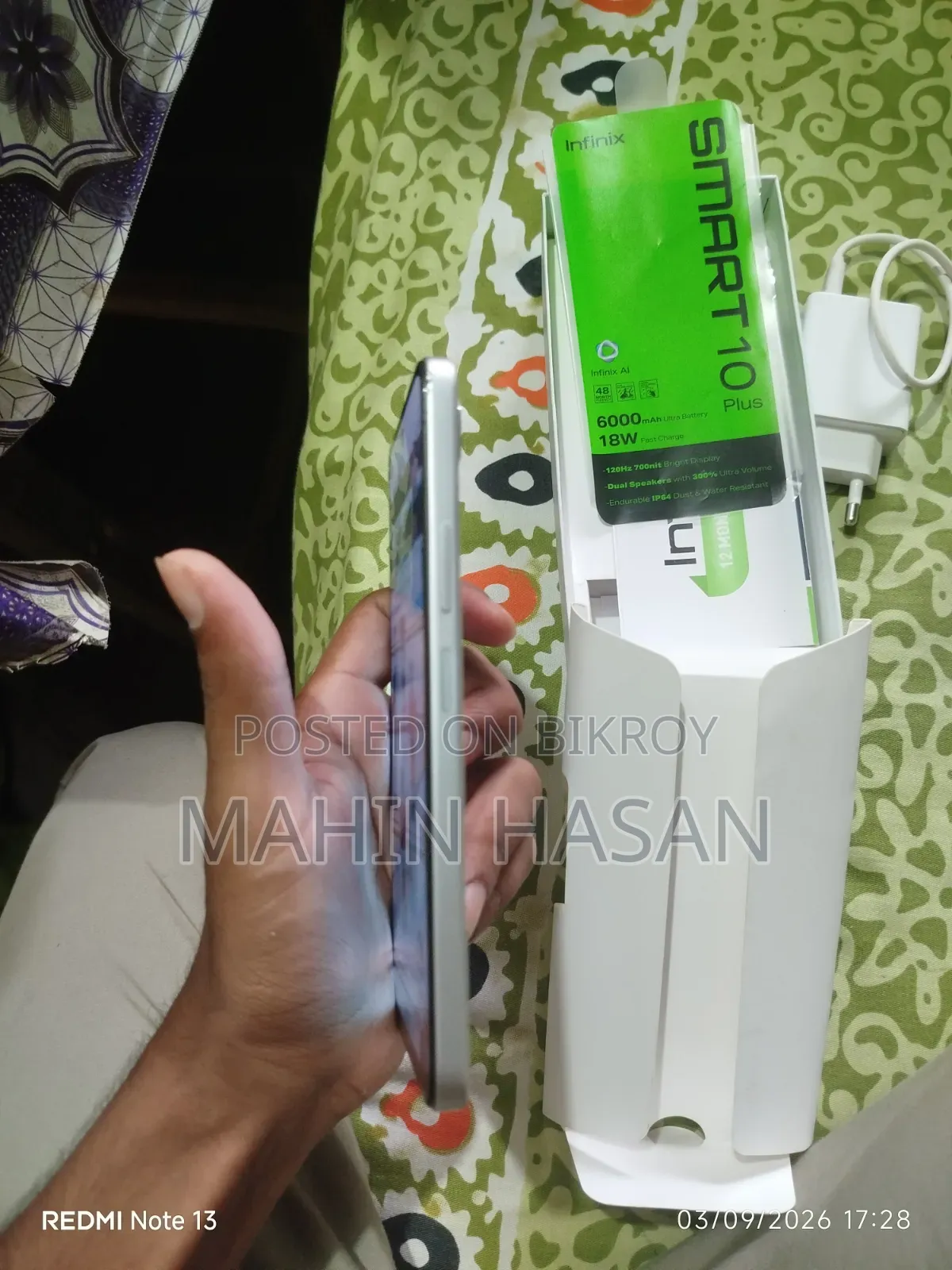 Infinix Smart 10 Plus 128 GB White