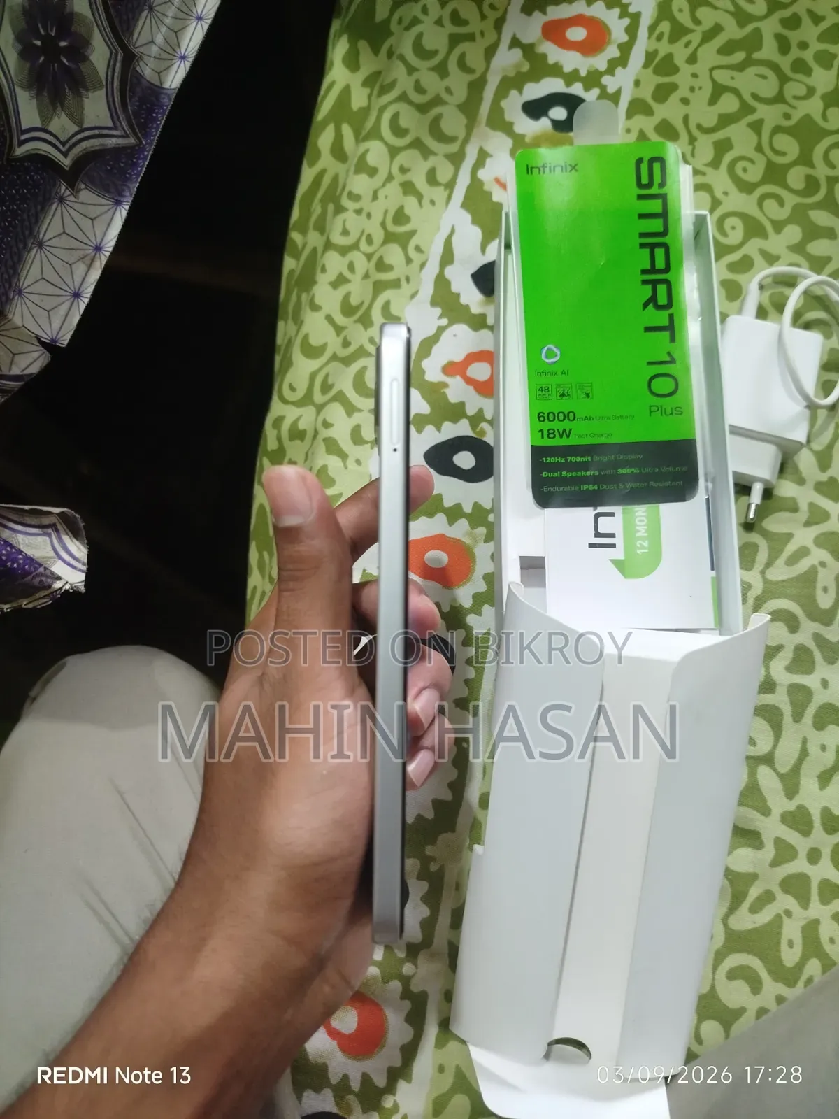 Infinix Smart 10 Plus 128 GB White