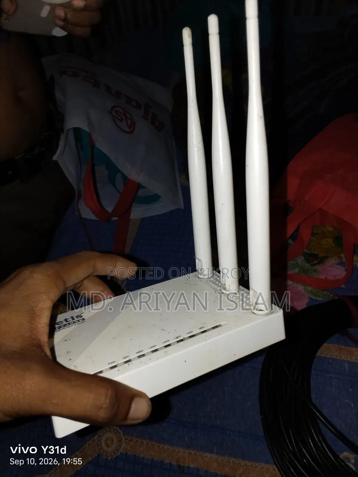 ক্যাট ৫ই আউটডোর ৩৫ মিমি এবং, নেট্টিস রাউটার সিঙ্গেল ব্যান্ড ২.৪জি সেল হবে
