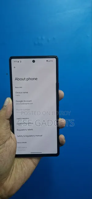 Google Pixel 6 128 GB Gray