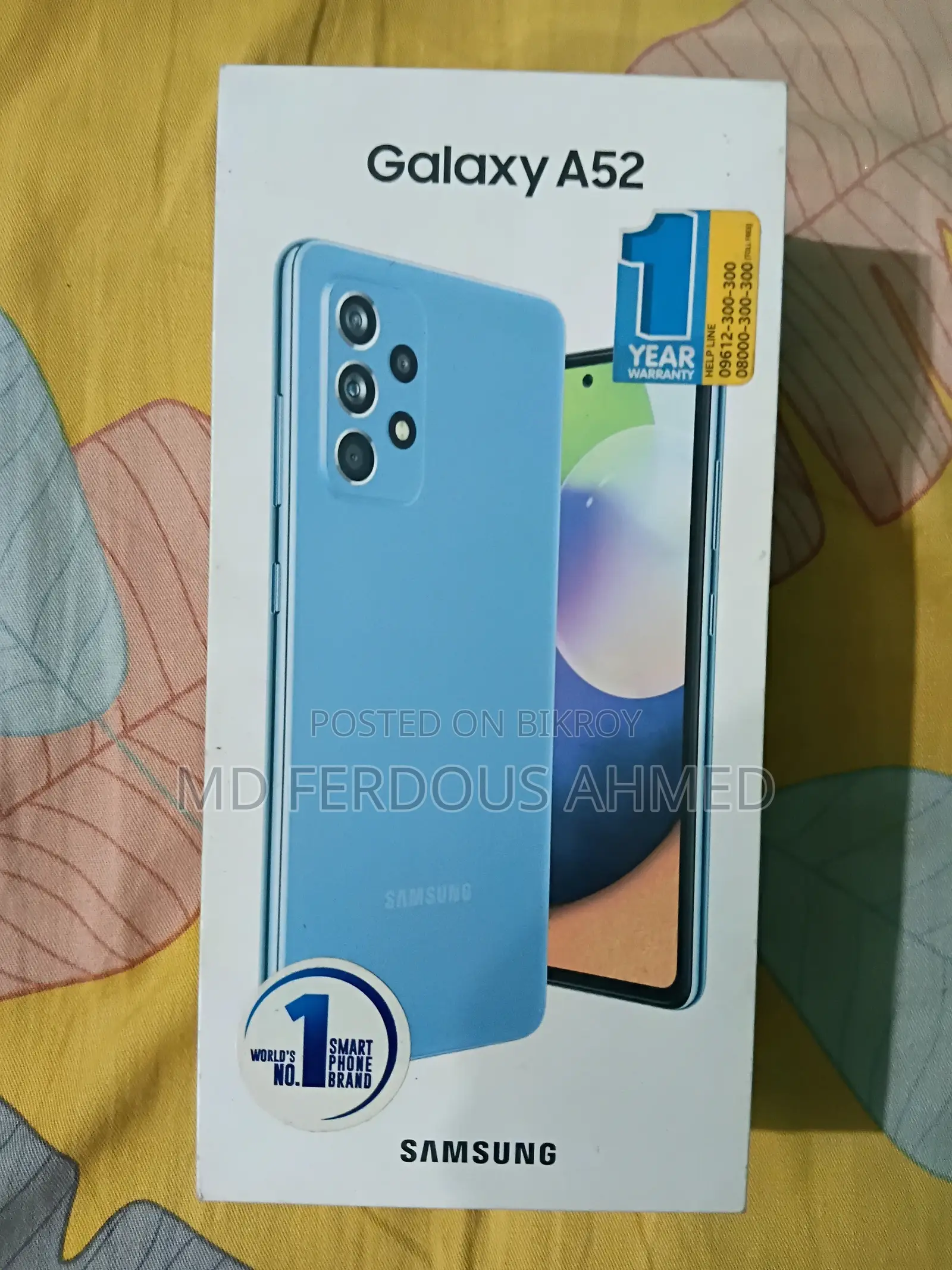 স্যামসাং গ্যালাক্সি এ৫২ ১২৮ জিবি ব্লু