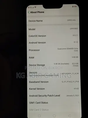 Oppo A3s 32 GB Red
