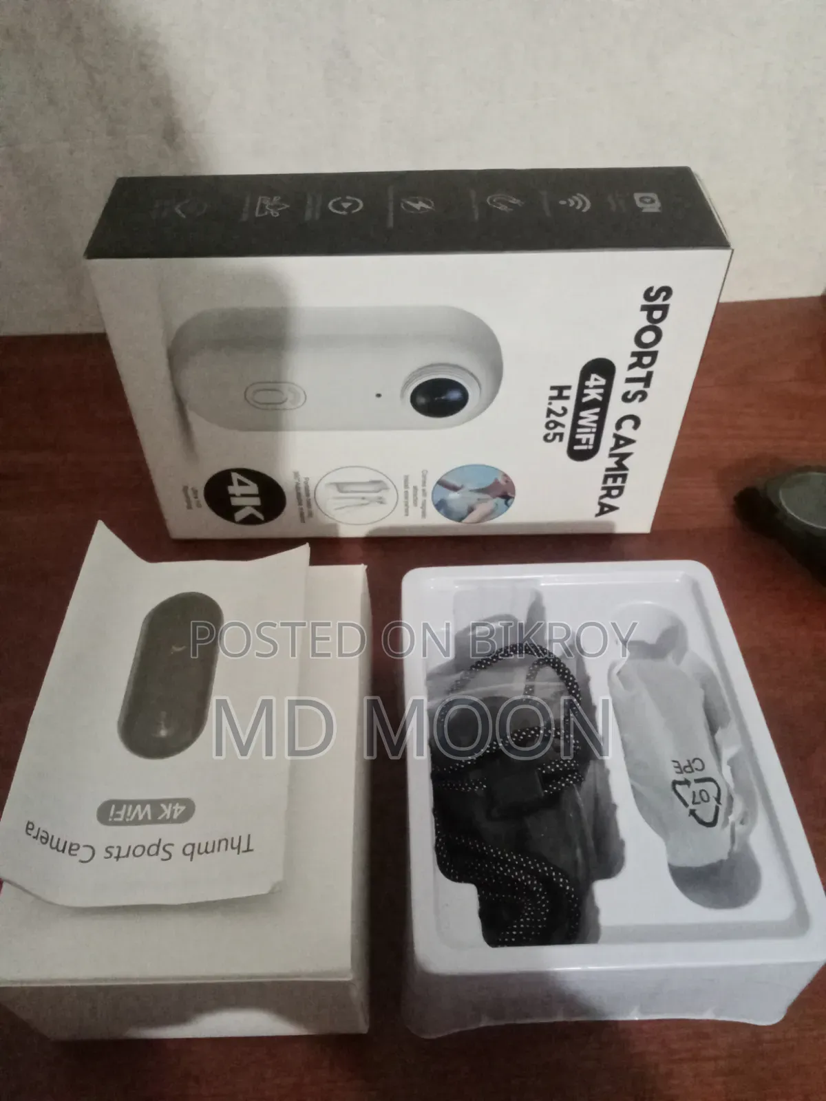 থাম্ব স্পোর্টস ক্যামেরা ৪কে ওয়াইফাই এইচ.২৬৫