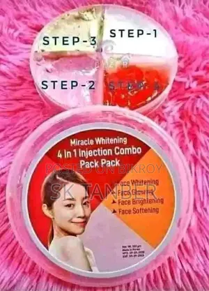 Face Pack Facial Kit (Miracle Whitening 4 in 1 Injection Combo)