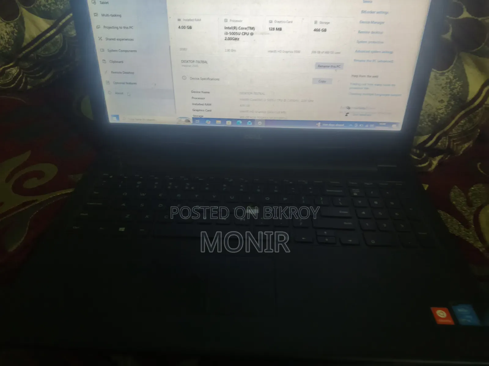 Laptop Dell Inspiron 3541 4GB Intel Core I3 HDD 500GB