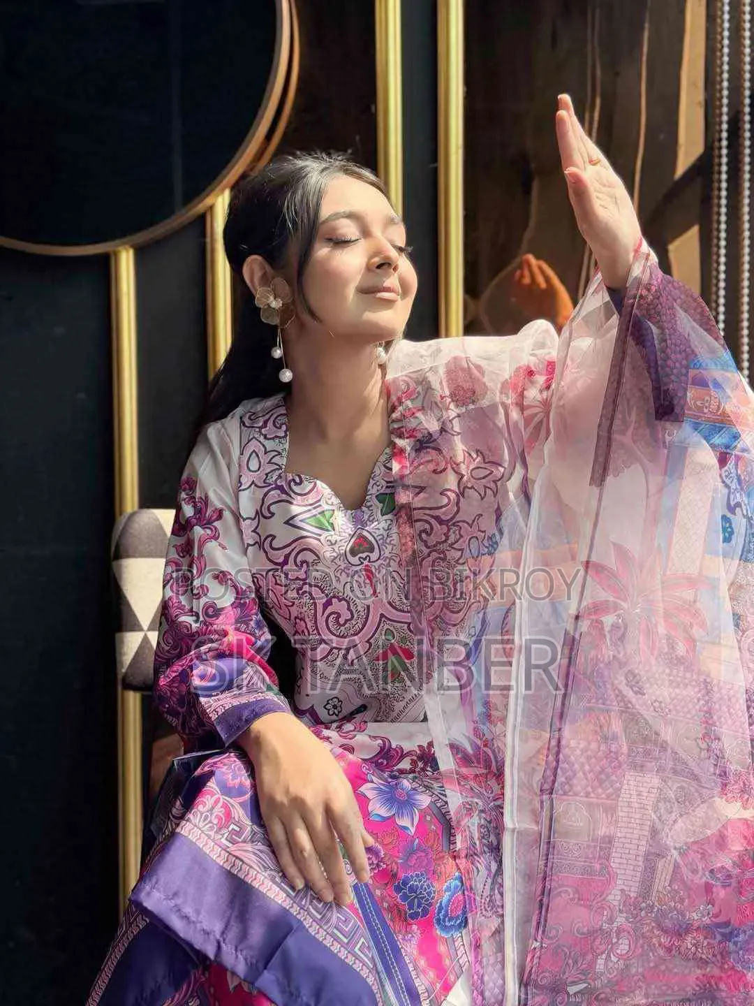 ডিজিটাল প্রিন্ট থ্রি-পিস সেট