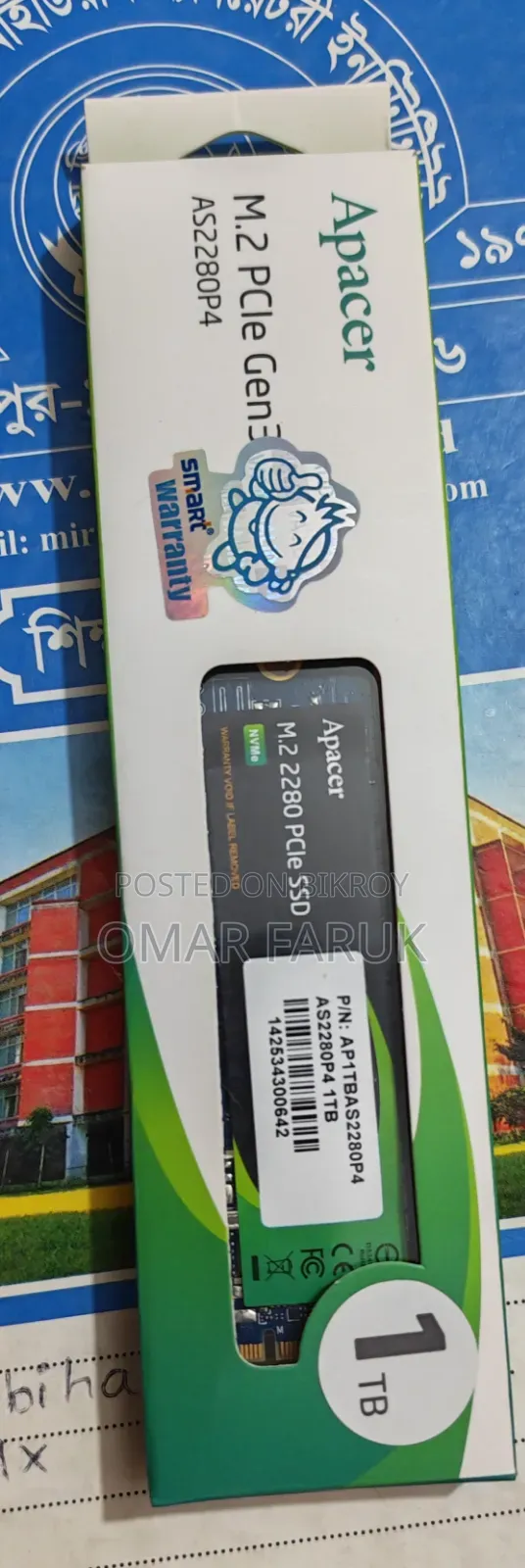 Apacer As2280p4 1tb M.2 2280 SSD #Ap1tbas2280p4
