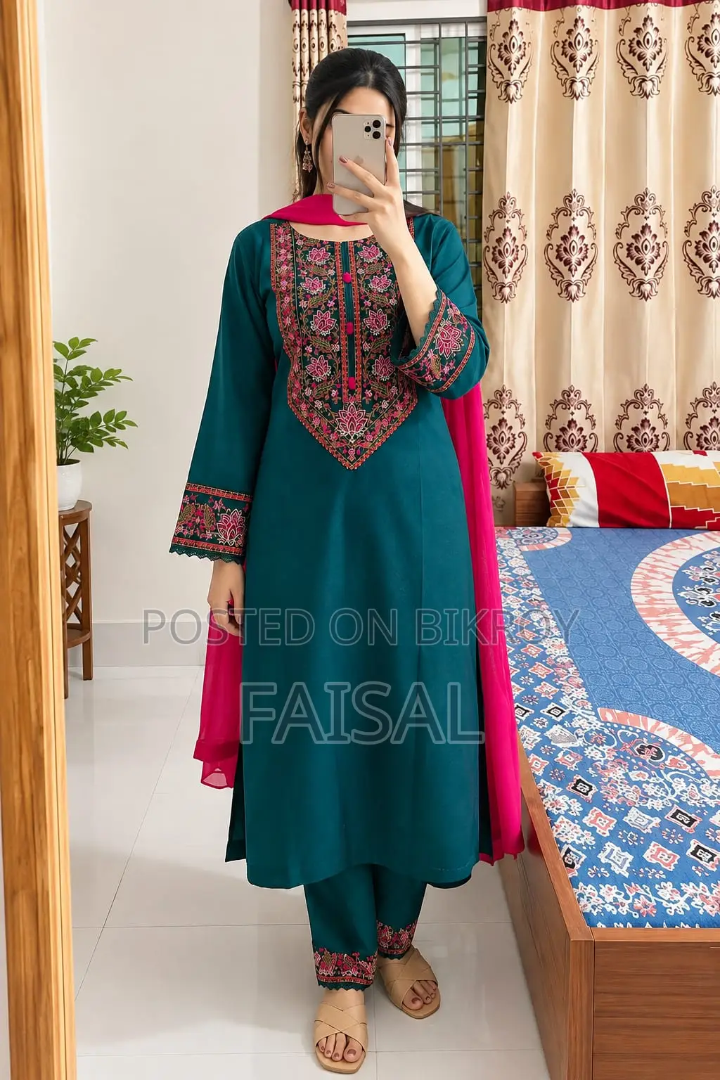 Embroidery Three Piece