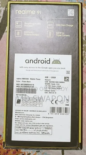 Realme 9i 128 GB Black