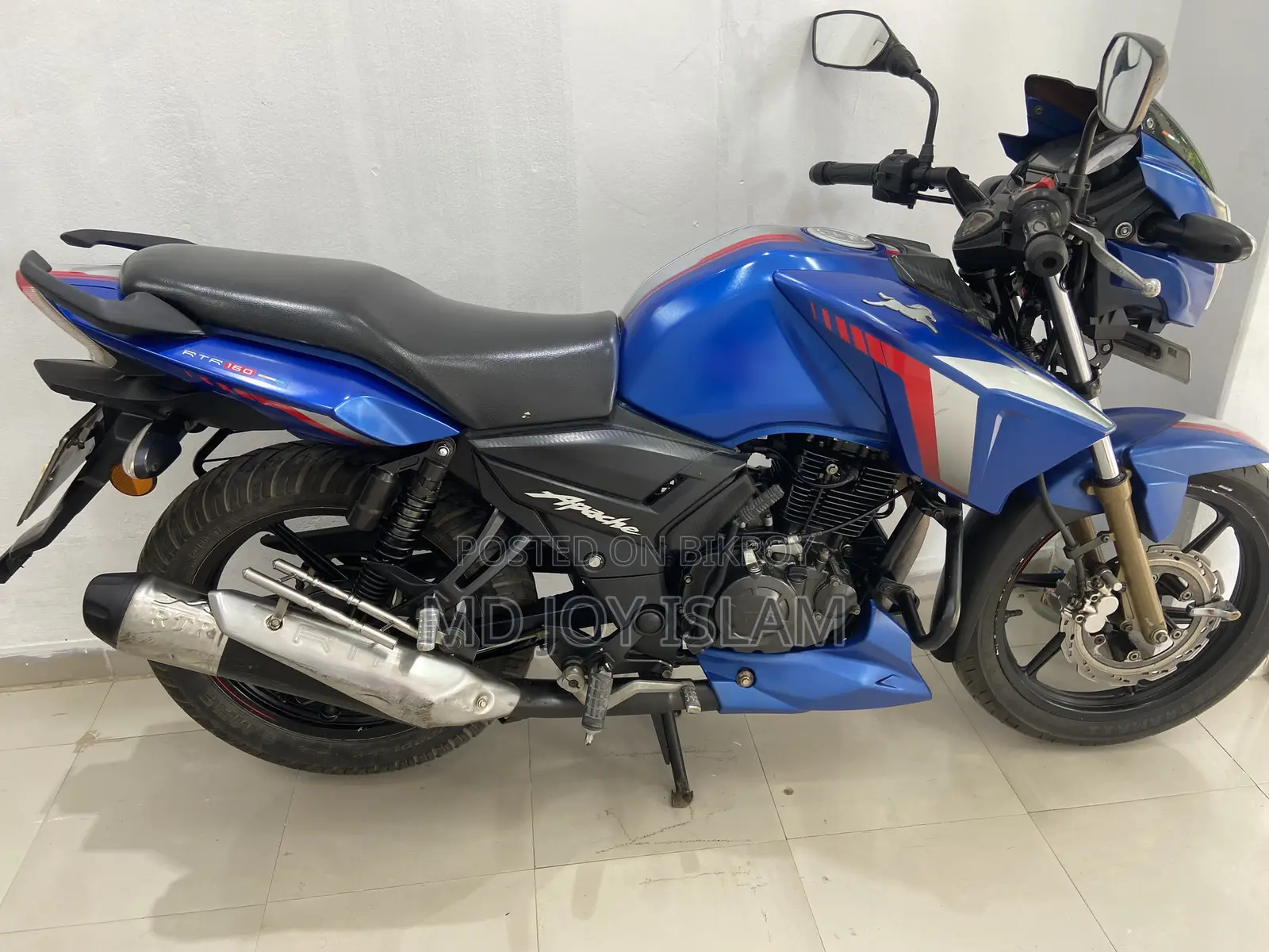 টিভিএস আপাচি আরটিআর ১৬০ ২ভি ২০২০ নীল