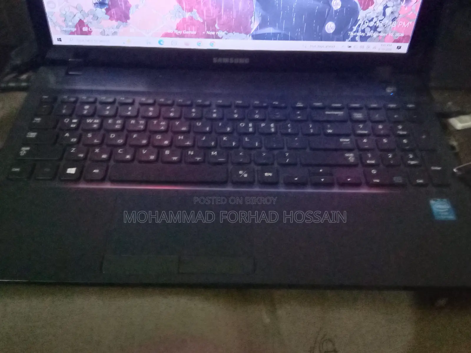 Laptop Samsung 4GB Intel Pentium SSD 500GB