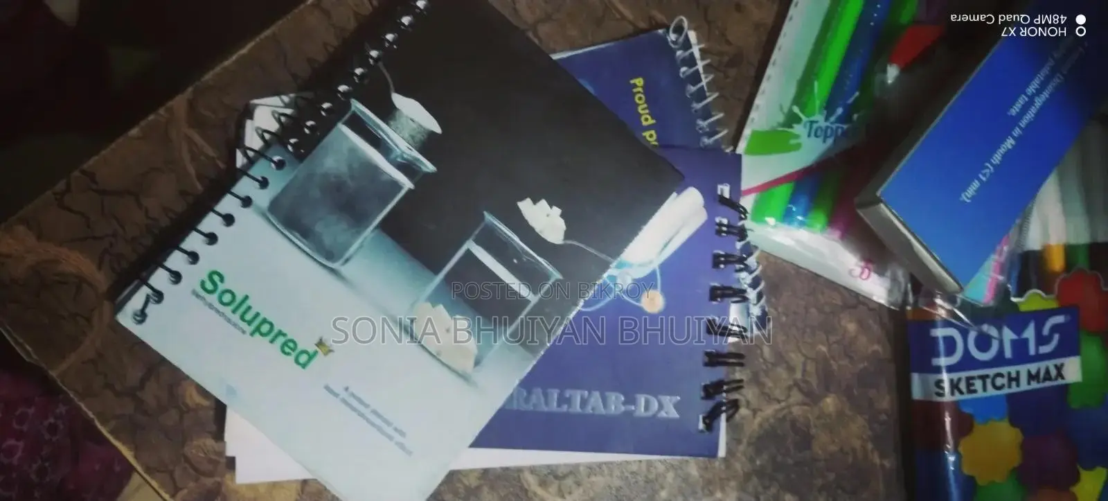 This is a notebook or paper