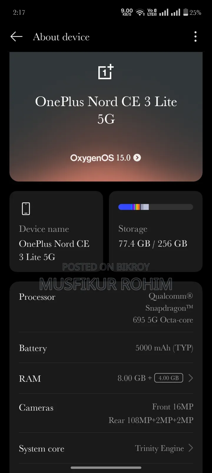 OnePlus Nord CE 3 Lite 256 GB Green