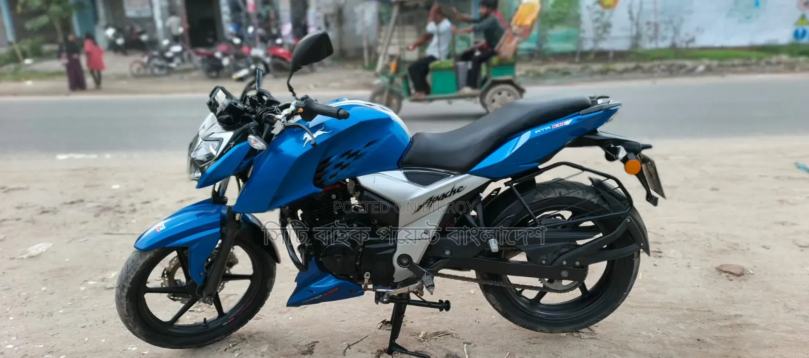 টিভিএস আপাচি আরটিআর ১৬০ টুভি রিফ্রেশ এক্স-কানেক্ট ২০২১ ব্লু