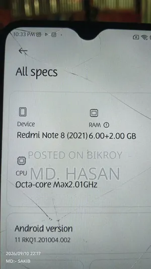 Xiaomi Redmi Note 8 128 GB Black