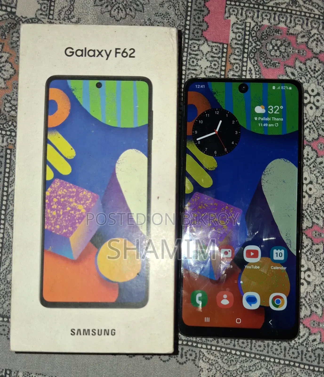 স্যামসাং গ্যালাক্সি এফ৬২ ১২৮ জিবি কালো
