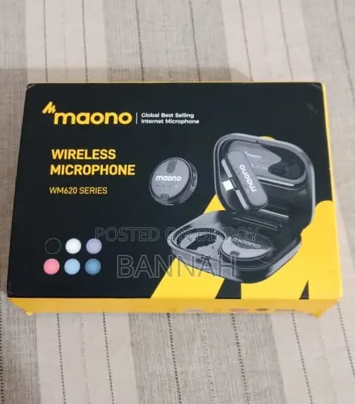 Maono WM620 Lavalier Wireless Microphone for iPhones, Laptops, PCs