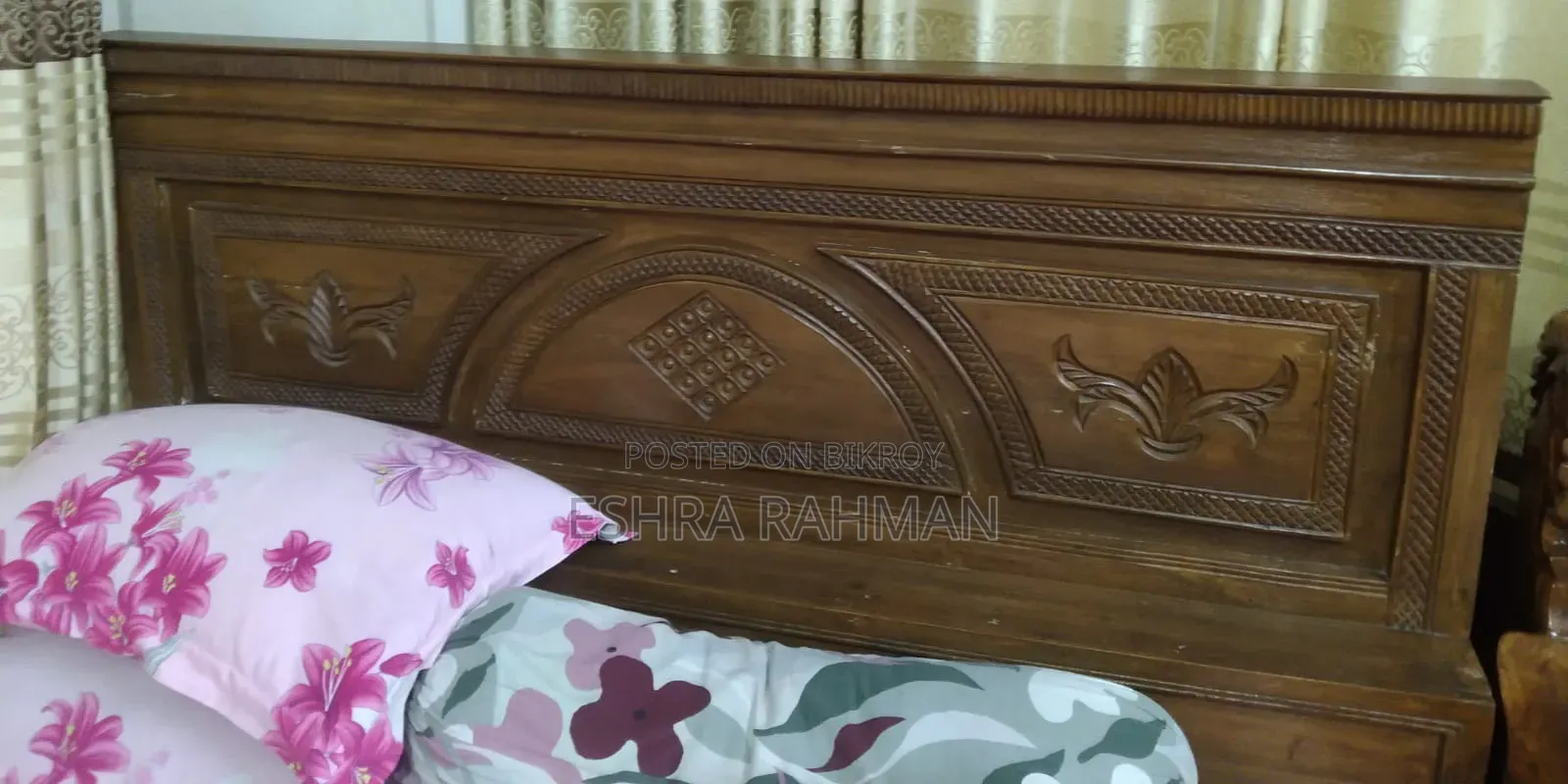 কাঠের খাট বিক্রি হবে