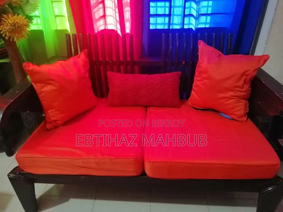 সোফা সেট এবং সিঙ্গেল বেড (সেগুন কাঠের)
