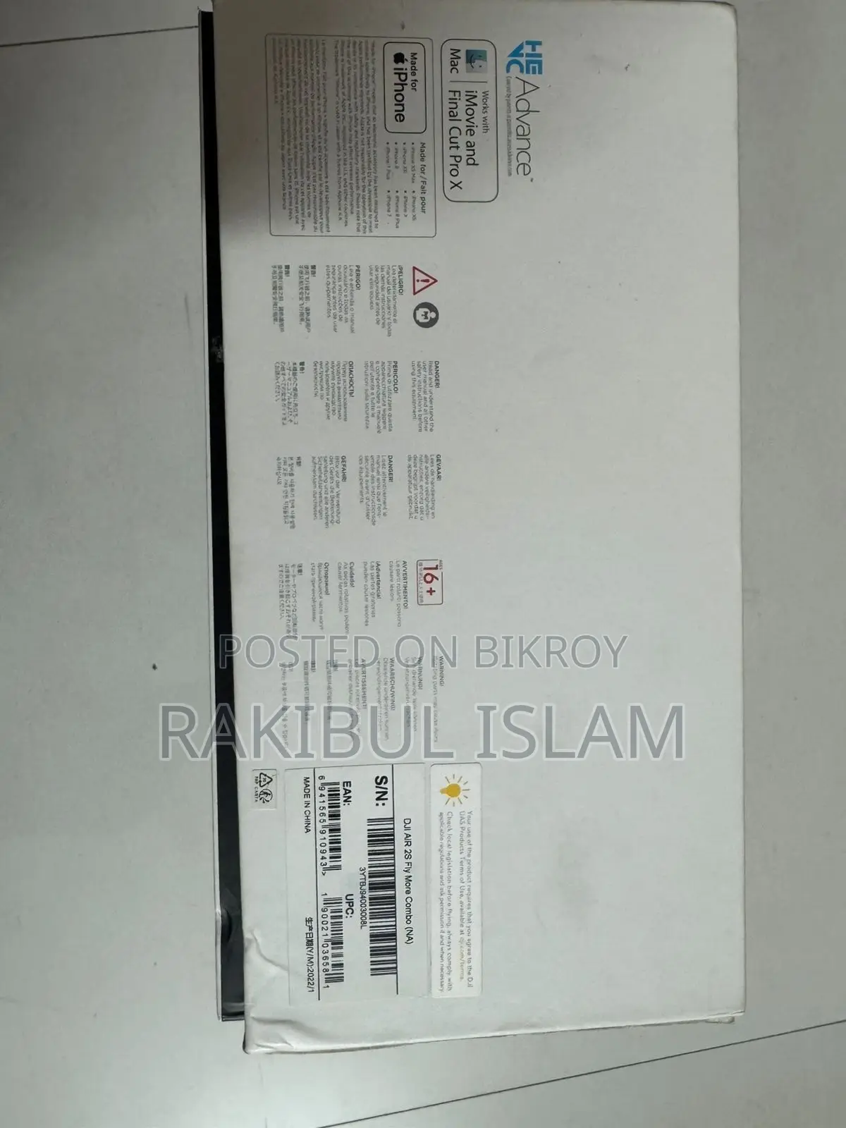 Dji Drone Air 2s Combo (From Usa)