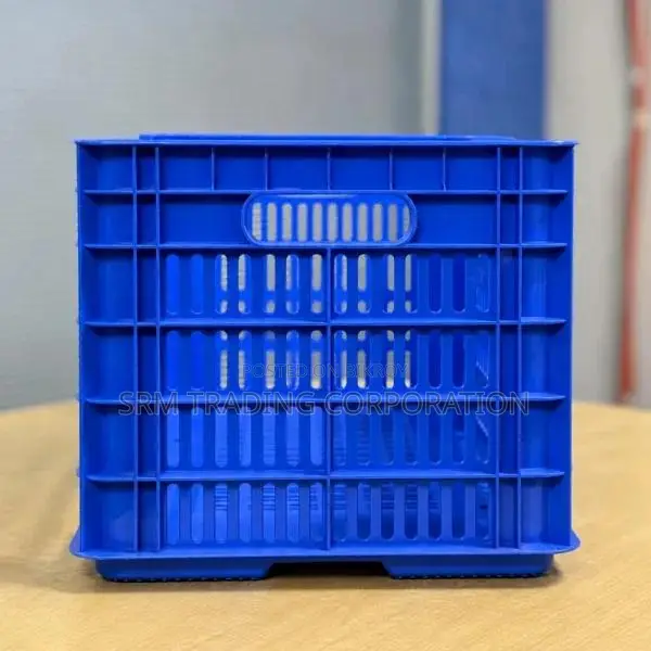 21 x 13.6 x 9.5" Plastic Crate for Storage & Transport