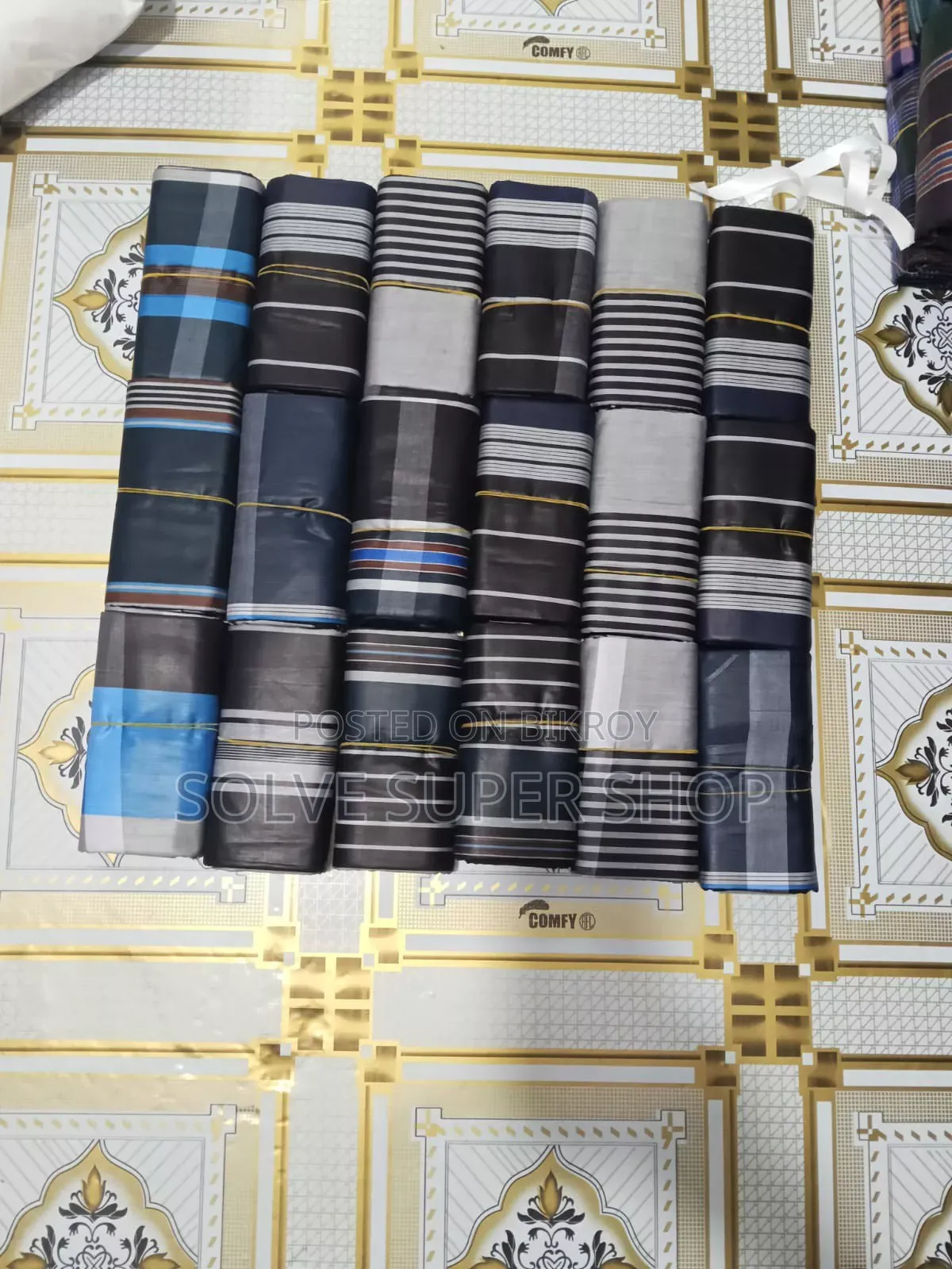Premium 3 Pieces Stitched Cotton Lungi