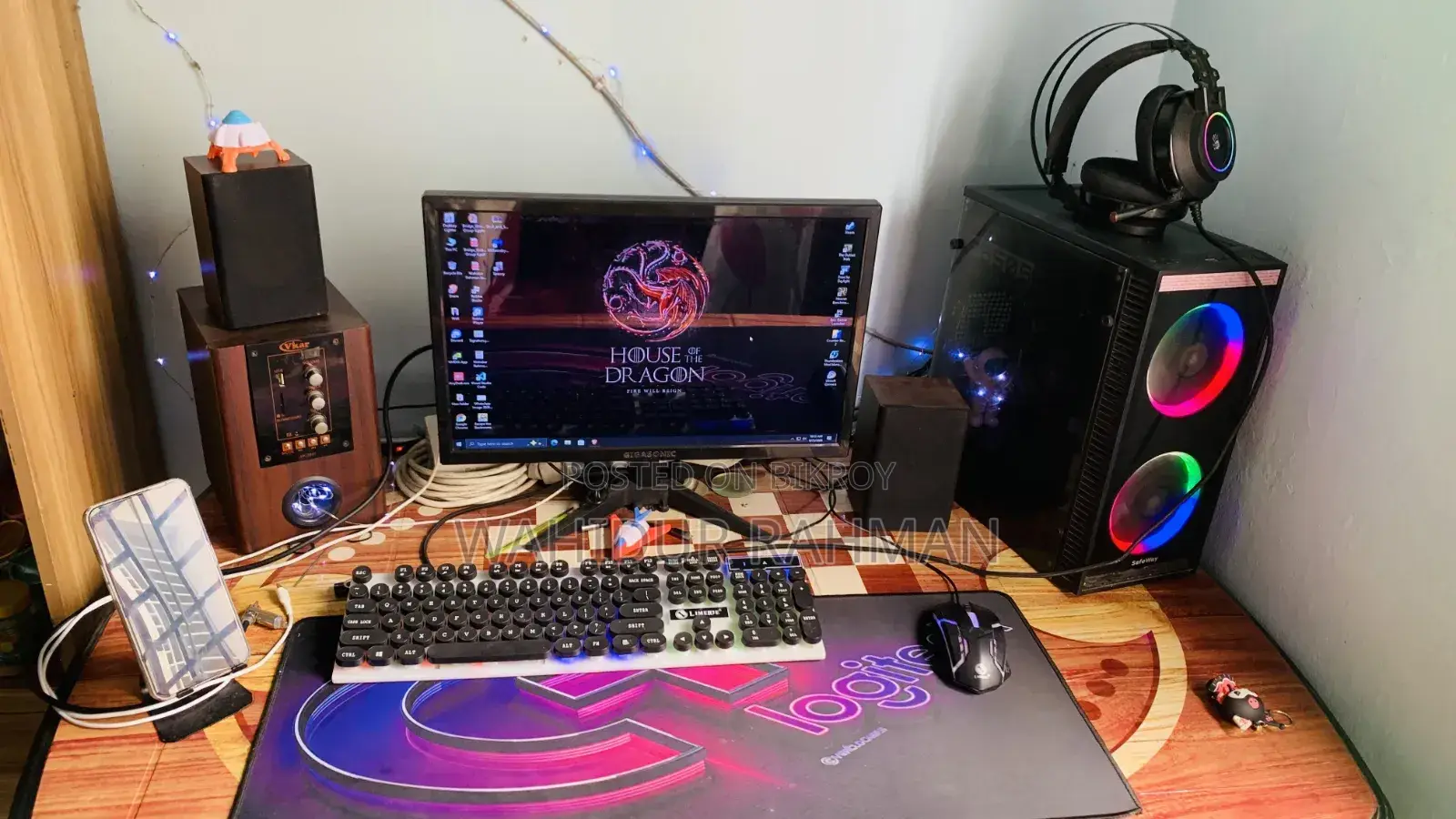 Desktop Computer Gigabyte 8GB AMD Ryzen 5 HDD+SSD 500GB