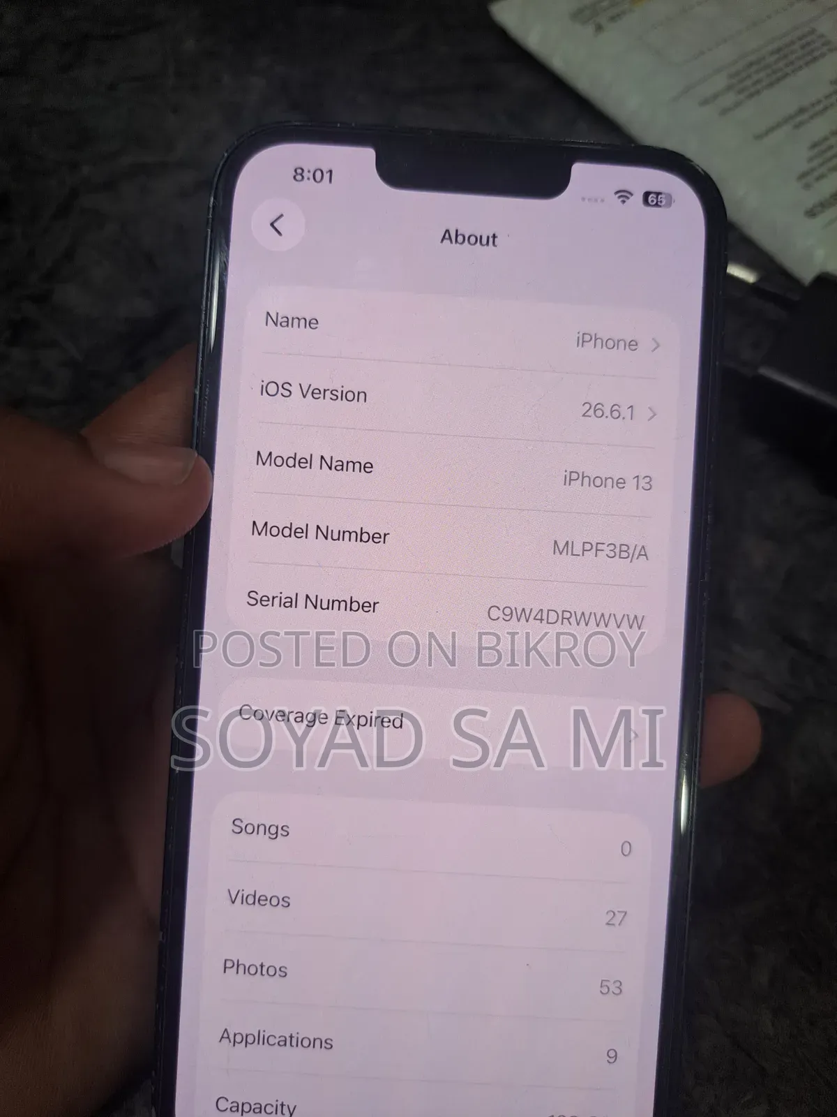 Apple iPhone 13 128 GB Black
