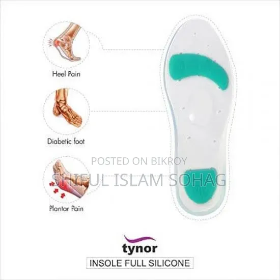 Tynor Premium Full Silicone Insole – Soft, Comfortable Shock Absorbing