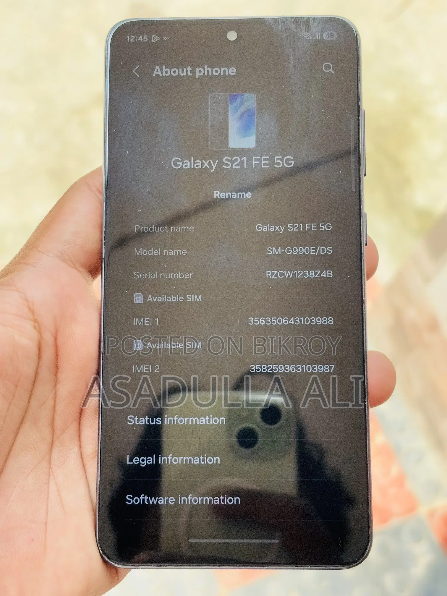 Samsung Galaxy S21 FE 128 GB Black