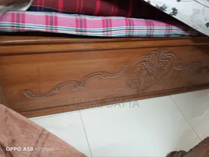 সেগুন কাঠের খাট (সেমি ডাবল)