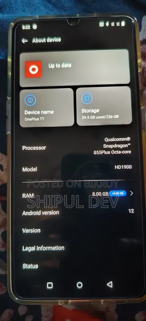OnePlus 7T 256 GB Black
