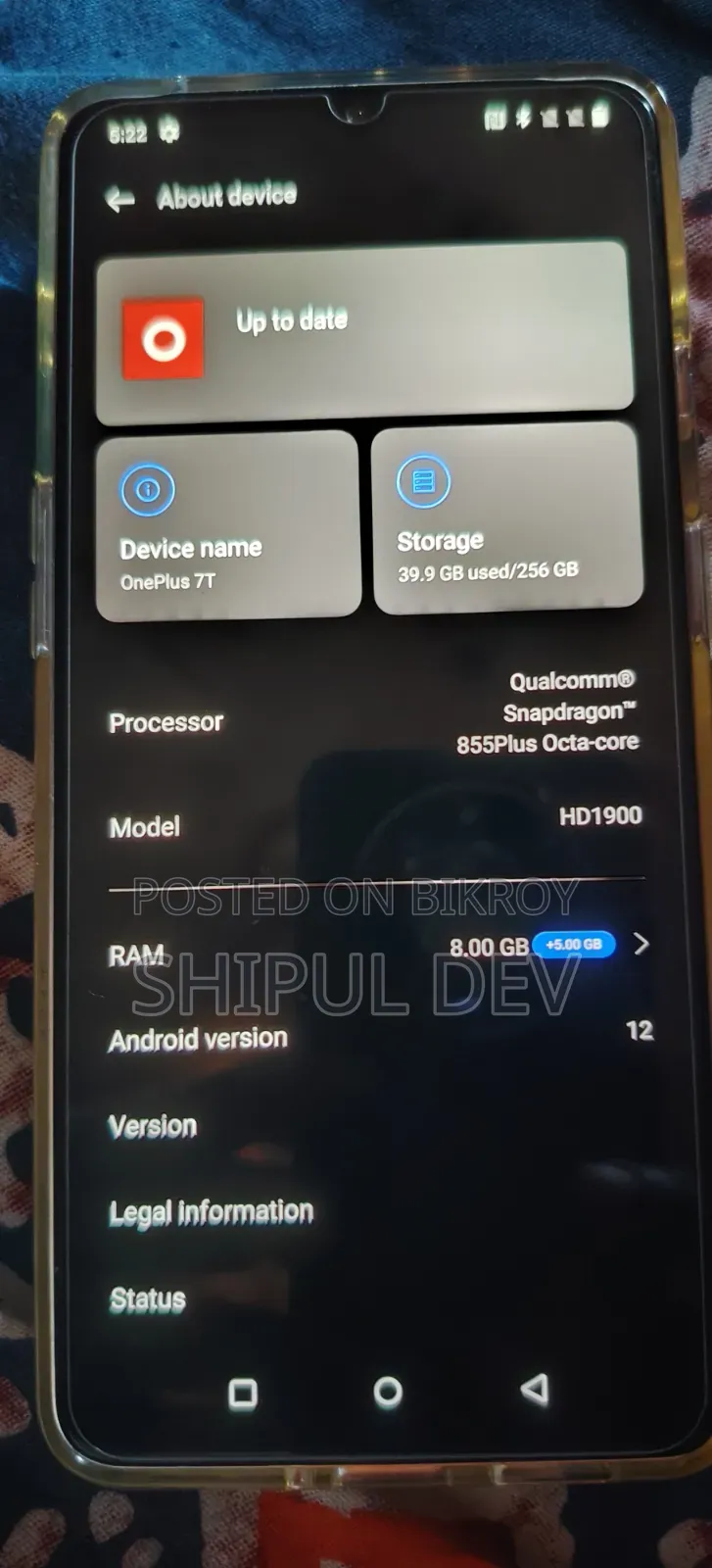 OnePlus 7T 256 GB Black