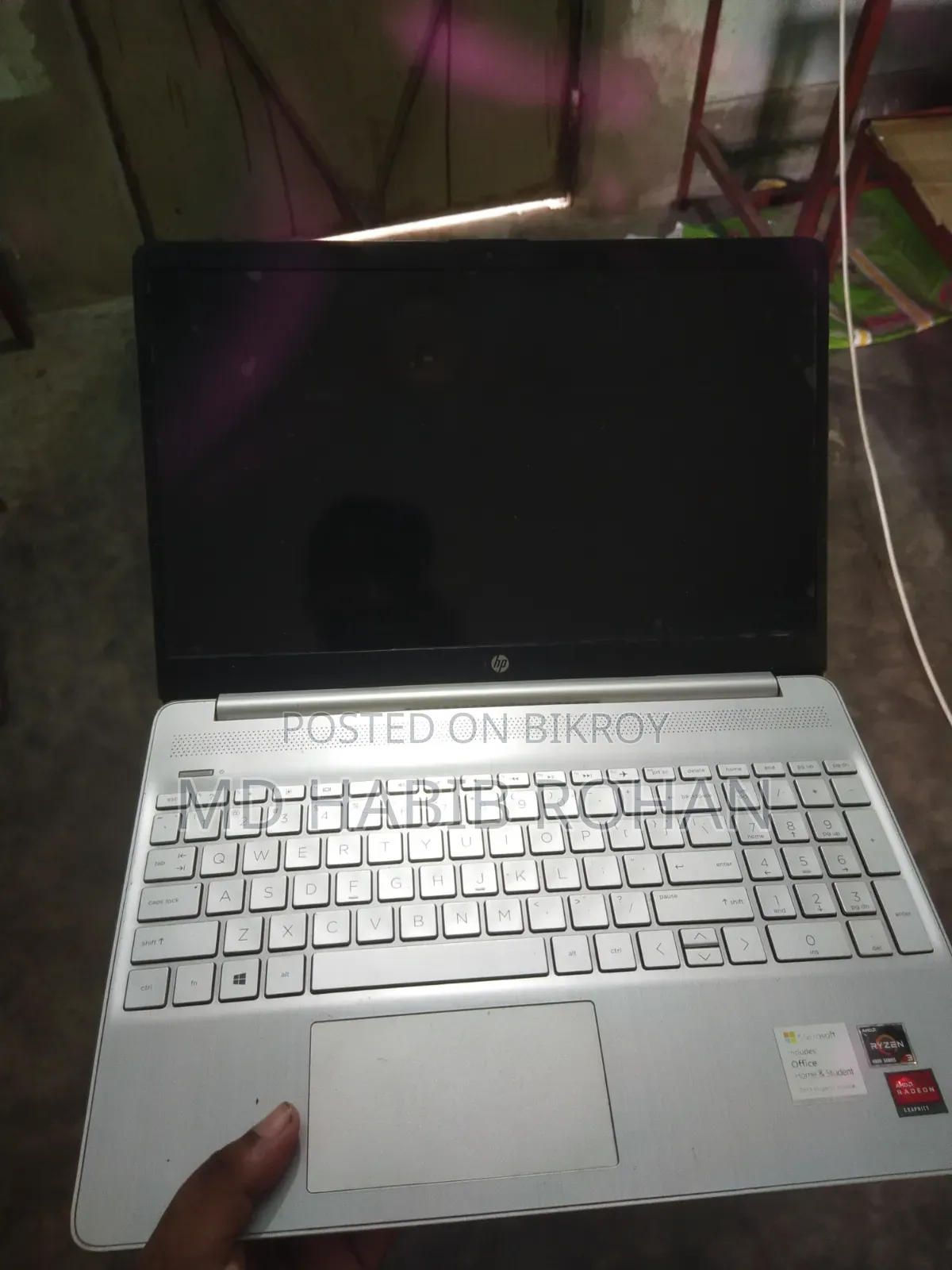 Laptop HP 15s 8gb Amd Ryzen 3 SSD 512gb